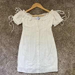 Princess Polly White Off The Shoulder Dress